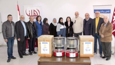 “روتاري صيدا” قدم مدافىء منزلية لعائلات ترعاها جمعية ” أهلنا “