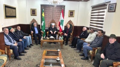 رئيس المجلس الاسلامي العلوي استقبل وفدا من عشيرة ال سيف في طرابلس