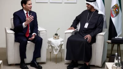 روبيو يختتم جولته الإقليميّة في الإمارات… ورسالة حاسمة من محمد بن زايد بشأن غزّة