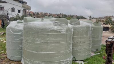 مؤسسة مياه لبنان الجنوبي : بدء المرحلة الرابعة للاستجابة الطارئة لحاجة القرى والبلدات الحدودية من خزانات المياه الكبيرة سعة 5000 ليتر