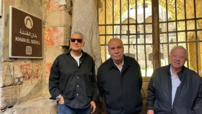 رئيس بلدية صيدا د. بديع تفقد خان القشلة     برفقة الزعتري والصلح:     قريبا سيتم متابعة أعمال الترميم في الخان     ونتابع تأمين التمويل لإستكمال مشروع متحف صيدا