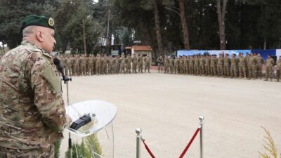 تفقُّد قائد الجيش بالنيابة فوج التدخل السادس في قاعدة رياق الجوية – البقاع