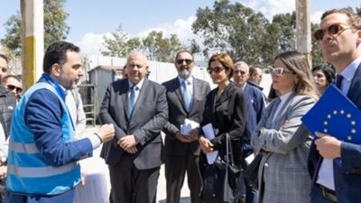 وفد الـ undp زار موقع فرز النفايات في الكرنتينا مطلعا على التقدم المحرز في إعادة التأهيل