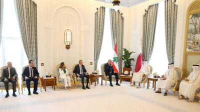 رجي شارك في لقاء رئيس الجمهورية وأمير قطر