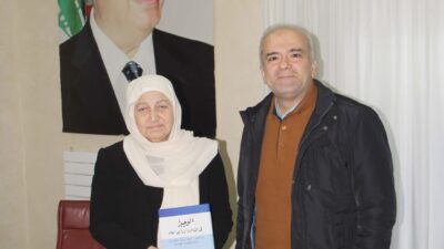 بهية الحريري تسلمت من مروان القطب كتابه ” الوجيز في القانون الإداري العام ” ومن غنوة دقدوقي ديوانها الجديد ” همس الرحيل”