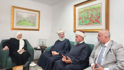 بهية الحريري استقبلت مفتي عكار الشيخ زيد زكريا على رأس وفد