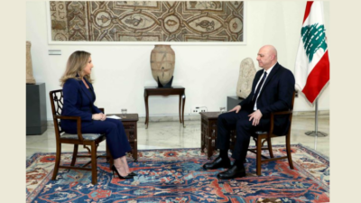 الرئيس عون لـ”الجزيرة” عشية زيارته قطر: اتصالات دولية مستمرة للضغط على إسرائيل للانسحاب والحوار مع “حزب الله” قائم واستراتيجية الامن الوطني في اقرب وقت