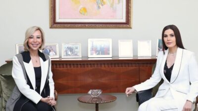 ستريدا جعجع التقت اللبنانية الأولى وتمنت لها التوفيق في مهامها