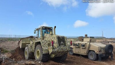 الجيش: إزالة عوائق هندسية وإغلاق طريق بعد فتحها من قبل العدو الإسرائيلي