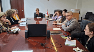 الزين وضعت مع البنك الدولي اللمسات الأخيرة على مشروع إدارة مخاطر حرائق الغابات