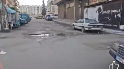  قطعوا قالبا من الحلوى احتفالا بعيد ميلاد حفرة على الطريق العام في القبة