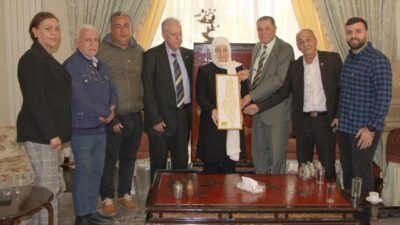 بهية الحريري استقبلت الناطور ووفداً من لجنة العلاقات الوطنية في حركة فتح