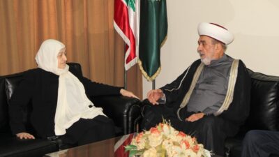 بهية الحريري زارت المفتي سوسان والتقت المقدم زبيب والرائد يونس
