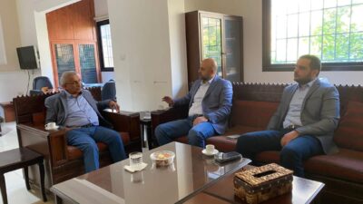 النائب اسامه سعد تداول الاوضاع الامنية في صيدا ومنطقتها مع رئيس شعبة المعلومات الجديد في الجنوب المقدم عبد النبي زبيب