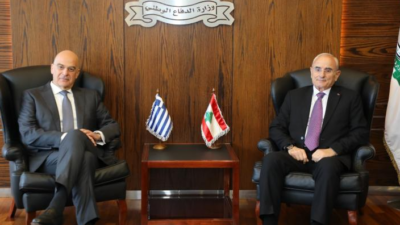 التعاون الثنائي على طاولة وزيري دفاع لبنان واليونان