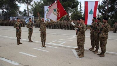 حفل تقديم جنود متمرنين ومجندين ممدّدة خدماتهم إلى العلم