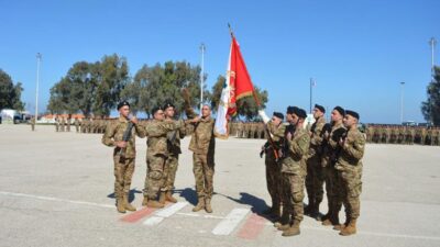 حفل تقديم جنود متمرنين ومجندين ممدّدة خدماتهم إلى العلم