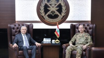 لقاءات قائد الجيش في اليرزة