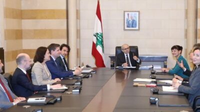 سلام إستعرض ووفد برلماني هولندي الإصلاحات التي باشرت بها الحكومة واهمية تنفيذها