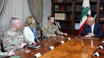 الرئيس عون إستقبل رئيس لجنة مراقبة وقف الأعمال العدائية الجنرال الأميركي جاسبر جيفرز