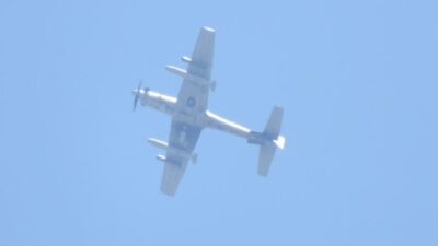 للمرة الاولى.. طائرة قتالية لبنانية تحلق فوق الجنوب