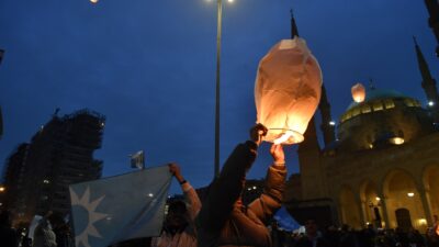 إطلاق 500 منطاد في ساحة الشهداء إحياءً لذكرى الحريري