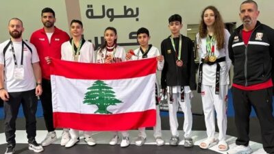 كأس العرب بالتايكواندو: حصيلة لبنان 6 ميداليات