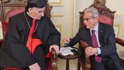 الراعي استقبل وديع الخازن… تشديد على أولوية احترام الدستور والشرعية